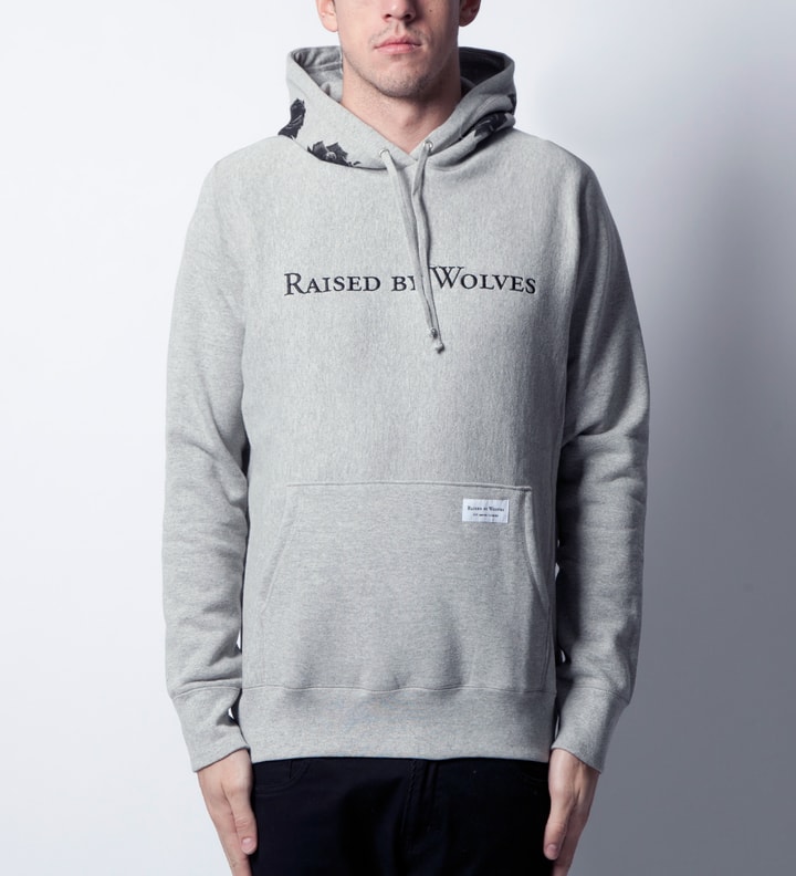 Heather Grey Black Rose Pullover Hoodie  Placeholder Image