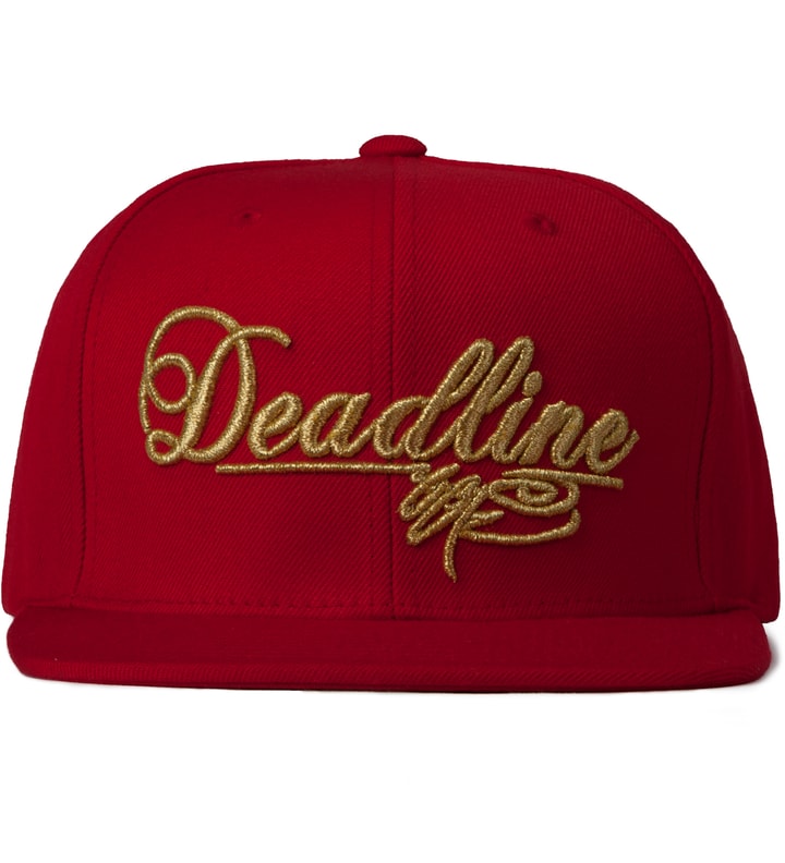 SSUR x Deadline Red Script Logo Snapback Cap Placeholder Image