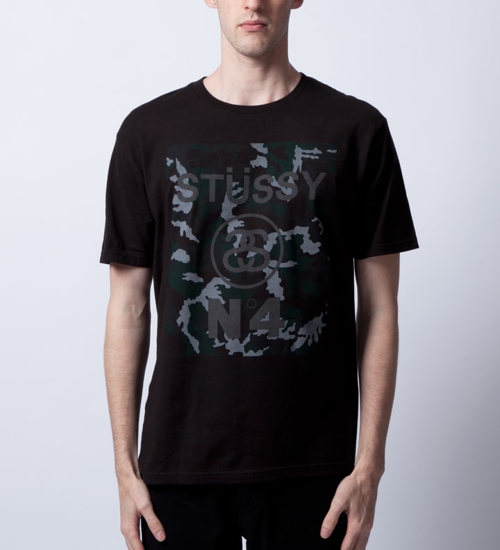 Black No.4 Camo Block T-Shirt Placeholder Image