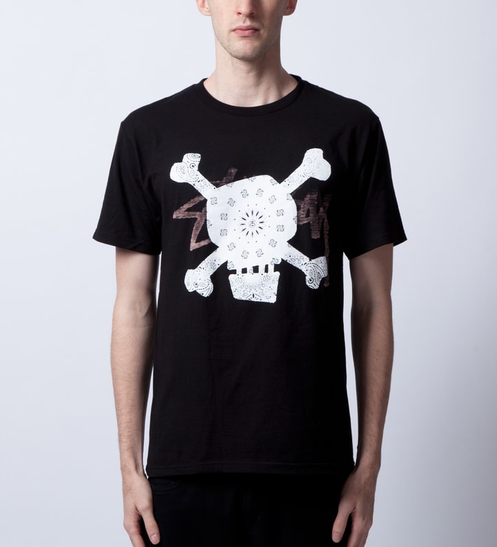 Black Paisley Skull T-Shirt Placeholder Image