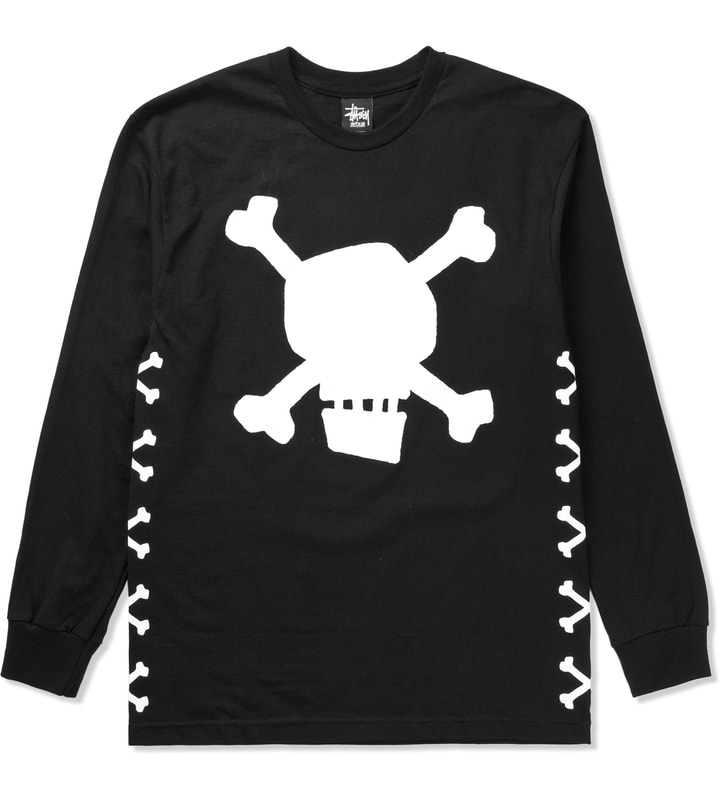 Black Solid Skull LS T-Shirt  Placeholder Image