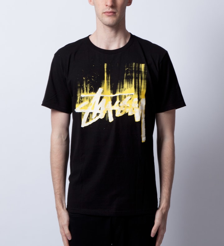 Black/Yellow Stock Paint T-Shirt Placeholder Image