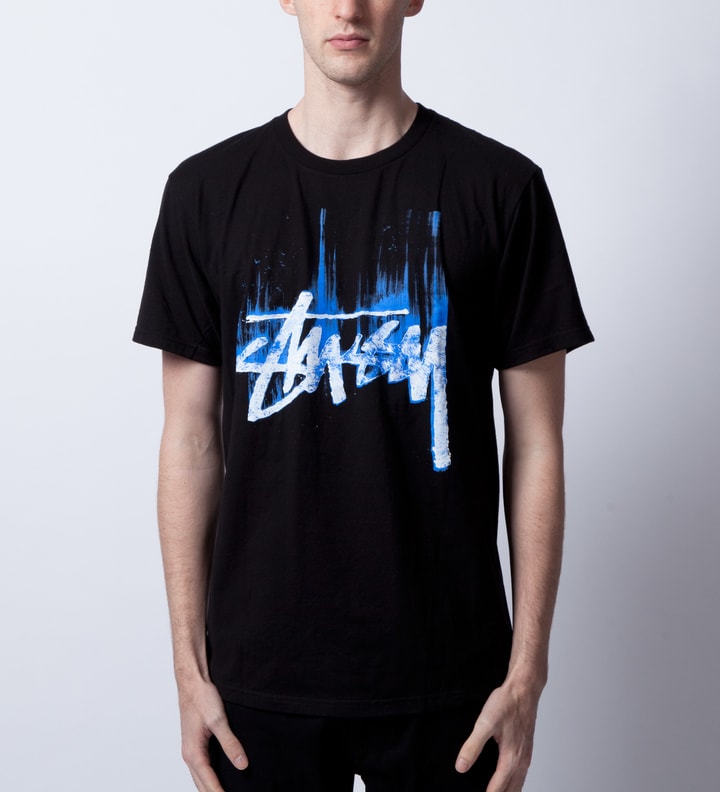 Black/Blue Stock Paint T-Shirt Placeholder Image