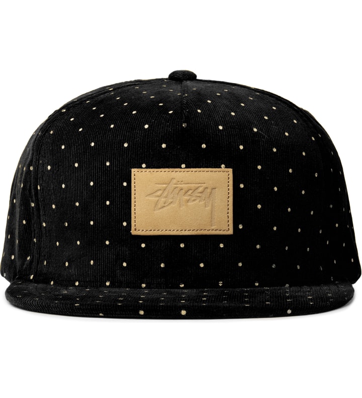 Black Polka Dot Cord Cap  Placeholder Image