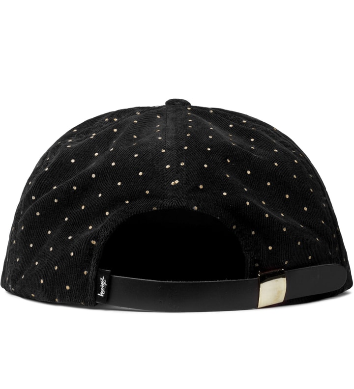 Black Polka Dot Cord Cap  Placeholder Image