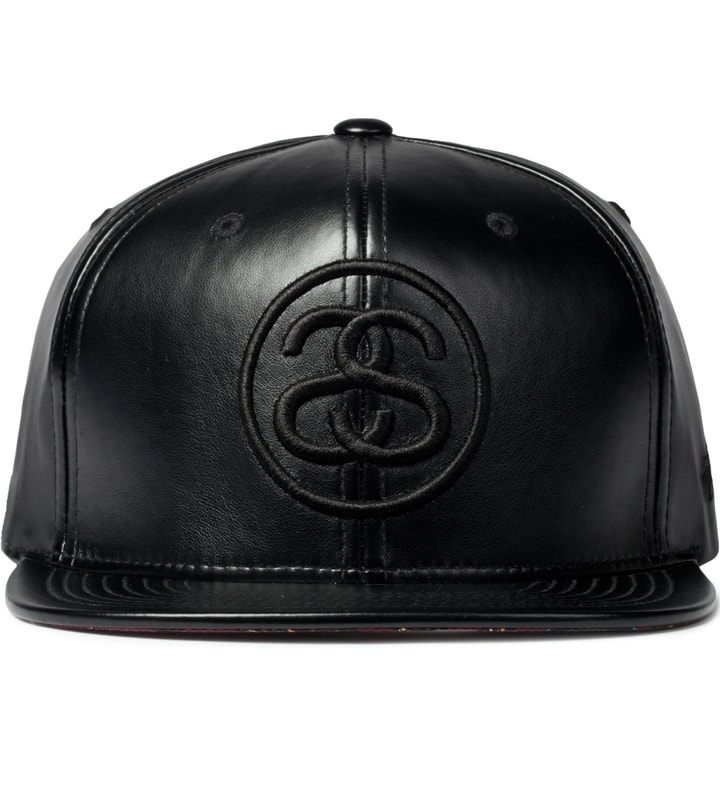 Black SS Link Leather Cap  Placeholder Image