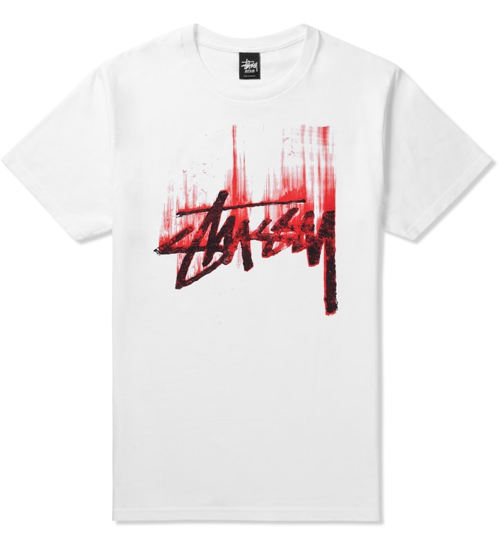 White/Red Stock Paint T-Shirt Placeholder Image