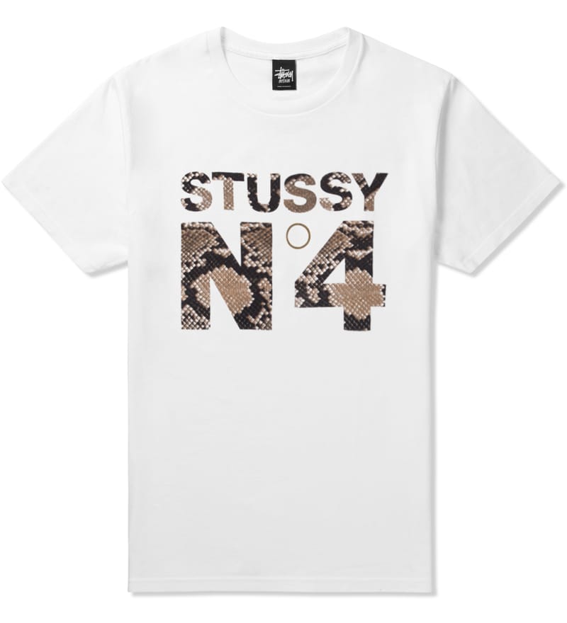 Stussy - White Snake No.4 T-Shirt | HBX 