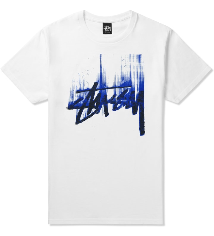 White/Blue Stock Paint T-Shirt Placeholder Image