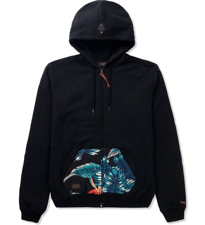 10.Deep Black Native Zip Hoodie