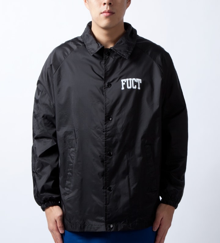 Black College Logo Coaches Jacket  Placeholder Image