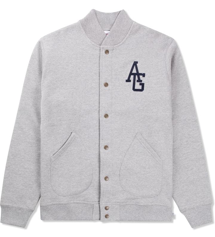 Heather Grey AG Varsity Fleece Jacket Placeholder Image