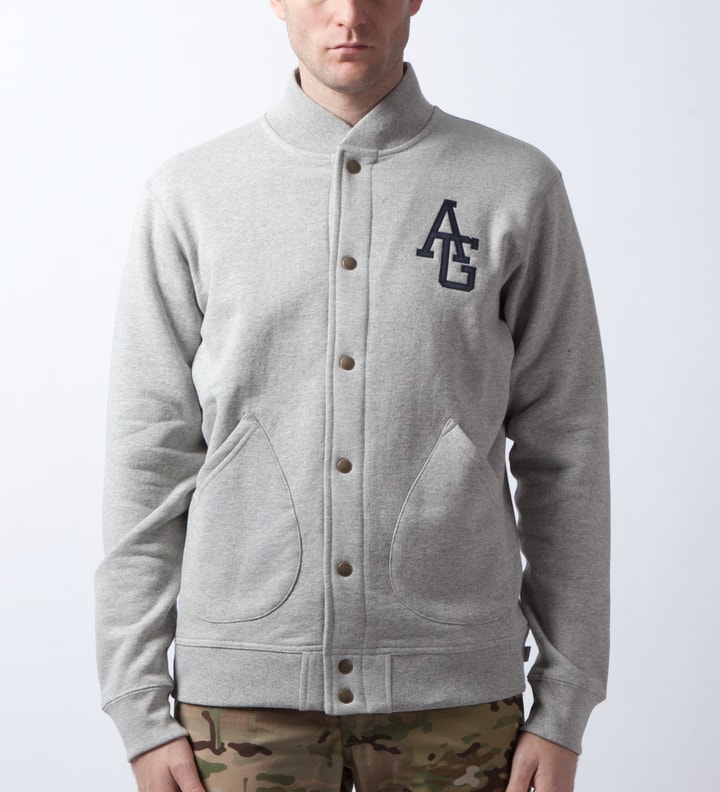 Heather Grey AG Varsity Fleece Jacket Placeholder Image