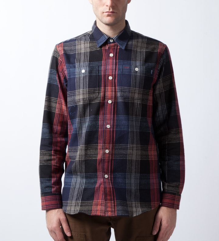 Navy/Red Plaid Stockman Flannel Shirt Placeholder Image