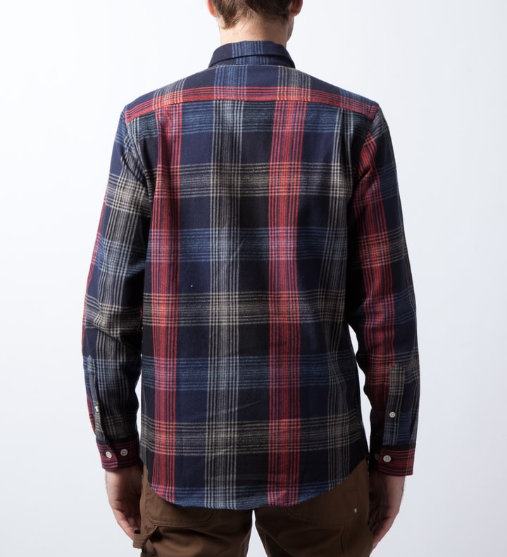 Navy/Red Plaid Stockman Flannel Shirt Placeholder Image