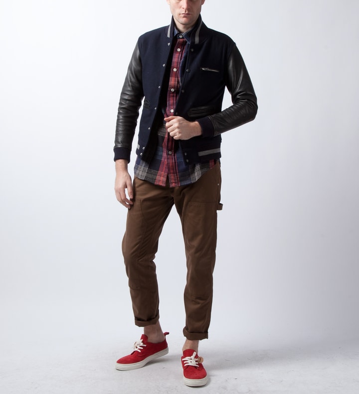 Navy/Red Plaid Stockman Flannel Shirt Placeholder Image