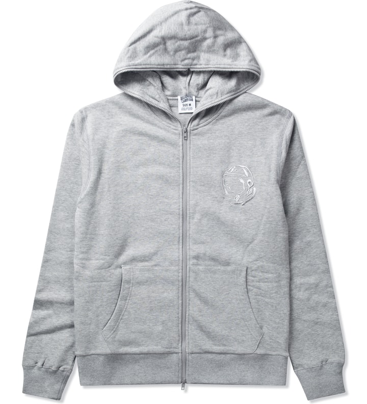 Grey Tonal Helmet Zip Up Hoodie Placeholder Image