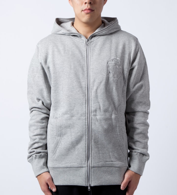 Grey Tonal Helmet Zip Up Hoodie Placeholder Image