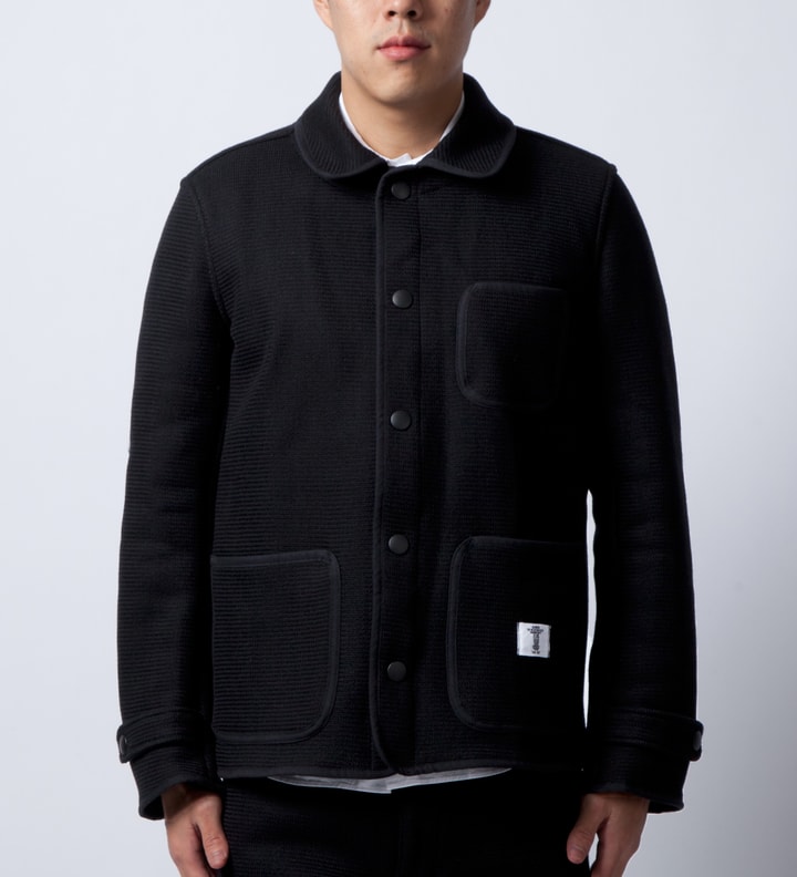 Black "Alvin" OG Beach Cloth Coverall Jacket  Placeholder Image