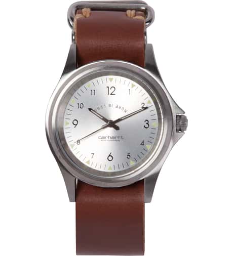 Carhartt Work In Progress - Steel/Brown Carhartt Military Watch | HBX