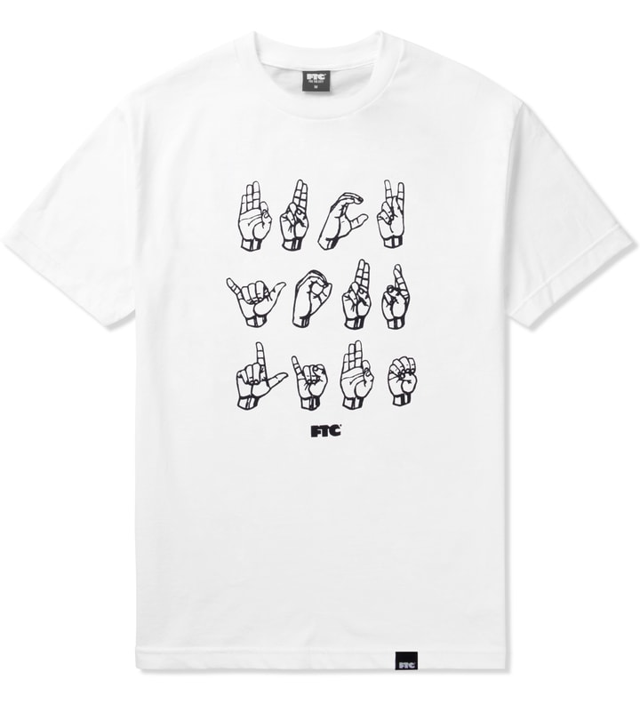 White Fuck Your Language T-Shirt  Placeholder Image
