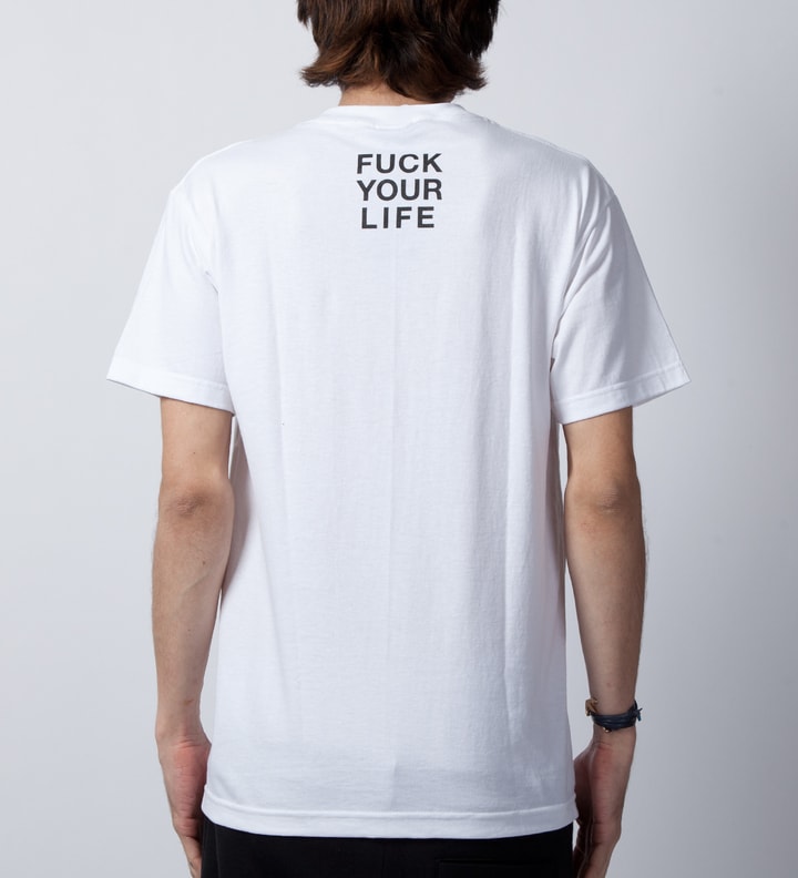 White Fuck Your Language T-Shirt  Placeholder Image