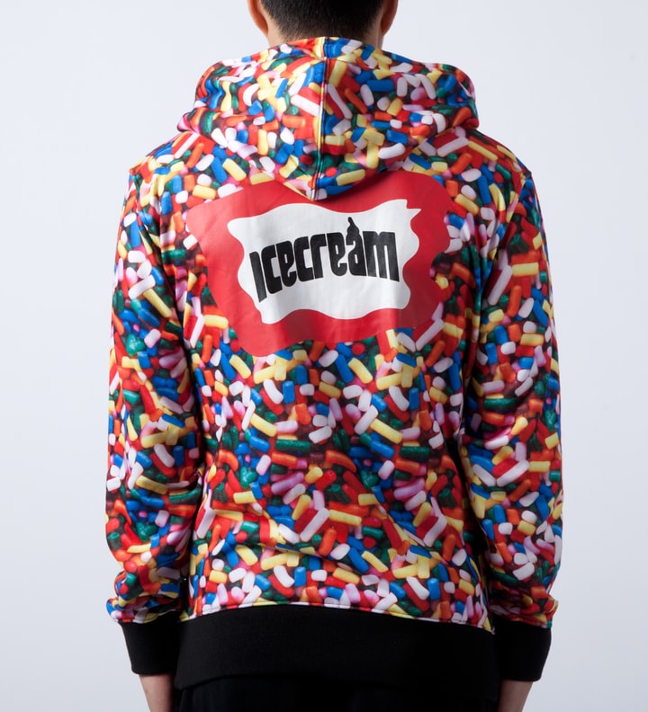 Multi "Sprinkle" L/S Zip Front Hoodie  Placeholder Image