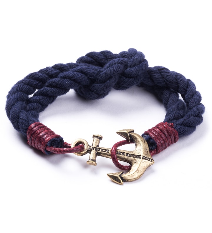 Navy Thick Nautical Rope LE988-BR-NVY Bracelets  Placeholder Image