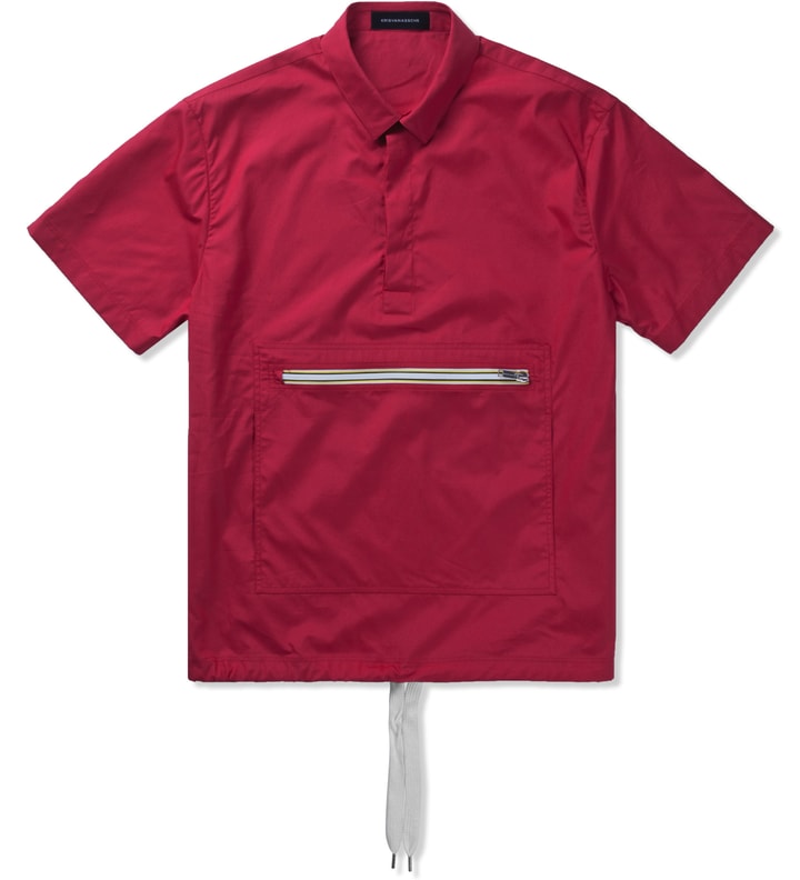 Red Overhead Short Sleeve Shirt  Placeholder Image