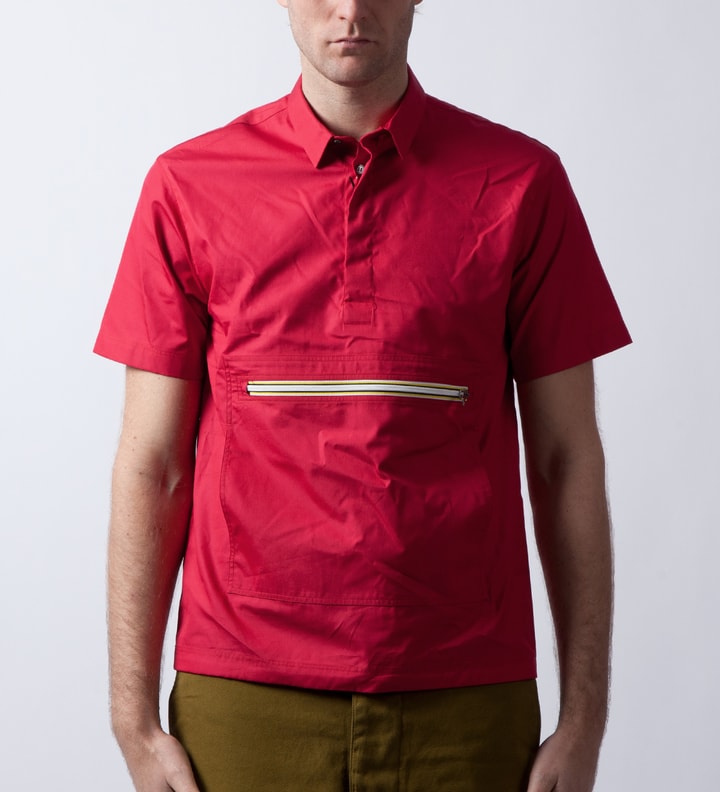 Red Overhead Short Sleeve Shirt  Placeholder Image