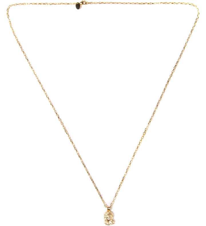 Gold Mr. Micro Jesus Piece Necklace Placeholder Image