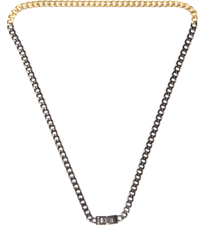 Black/Gold Mr. 2 Tone Necklace Placeholder Image