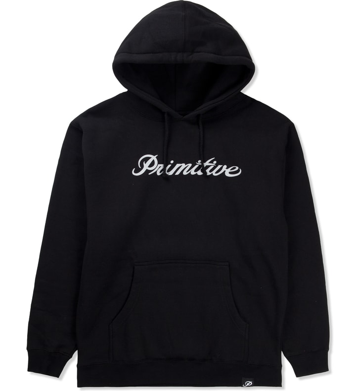 Black Signature Script Pullover Hoodie Placeholder Image