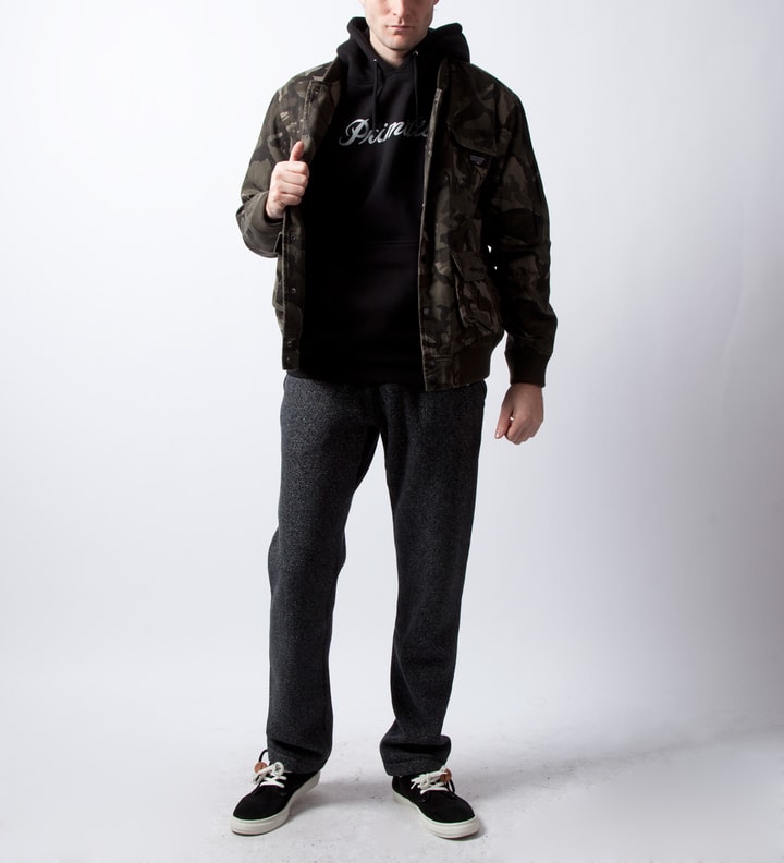 Black Signature Script Pullover Hoodie Placeholder Image