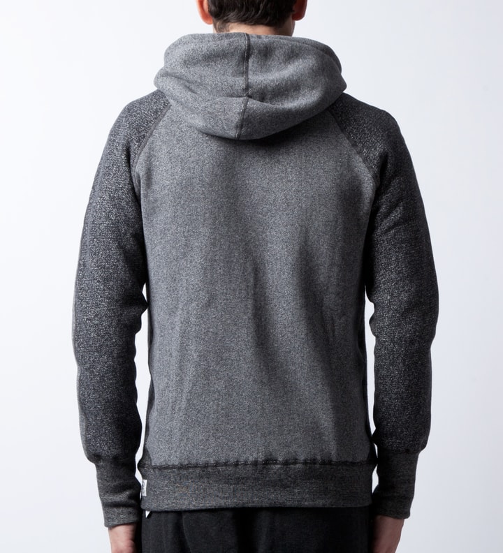 Grey/Charcoal RC-3245 Colorblock Tiger Fleece Zip Hoodie  Placeholder Image