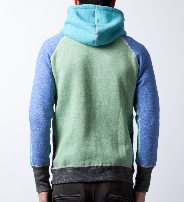 Multi Colour RC-3245 Colorblock Tiger Fleece Zip Hoodie Placeholder Image