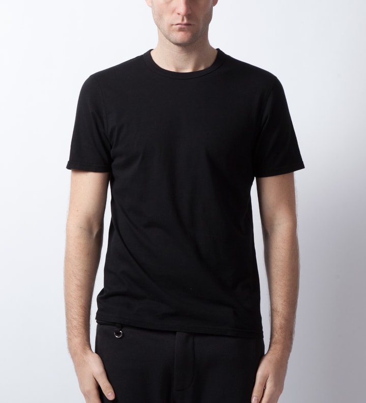 Black RC-1029 Set-In Crewneck Ringspun Jersey T-Shirt (2 -Pack) Placeholder Image