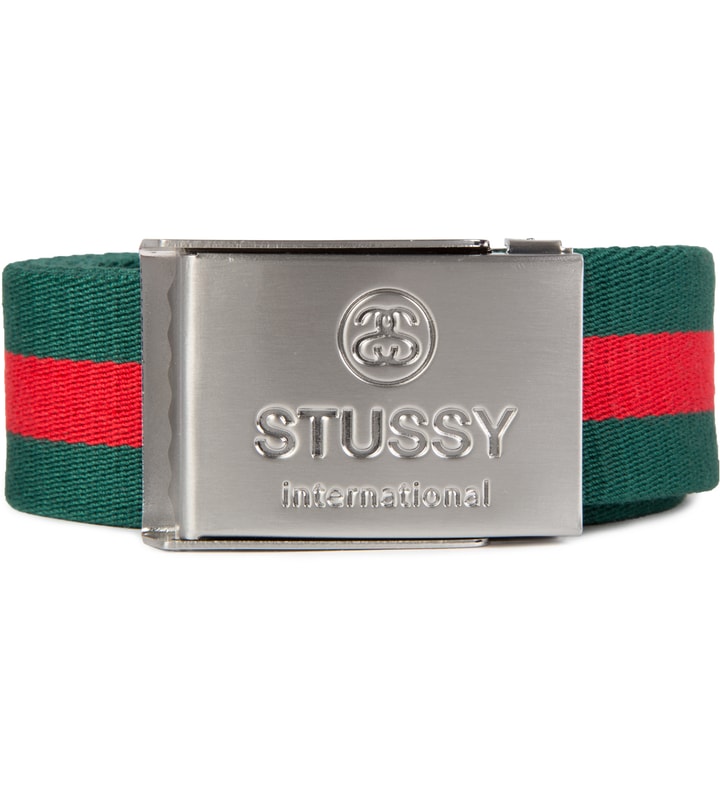 Green International Stripe Belt  Placeholder Image