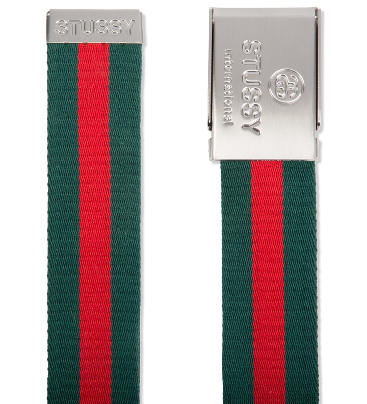 Green International Stripe Belt  Placeholder Image