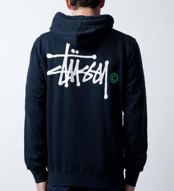 Navy Basic Logo Zip Hoodie  Placeholder Image