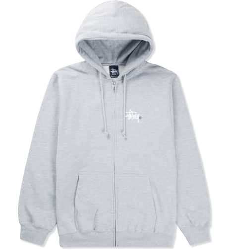 Stussy Basic Hoodie in Gray for Men