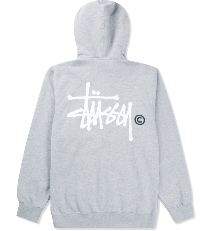 Heather Grey Basic Logo Zip Hoodie  Placeholder Image