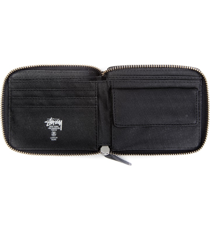 Black Double S Zip Wallet  Placeholder Image