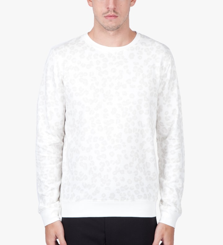 White Leopard Print Sweatshirt Placeholder Image