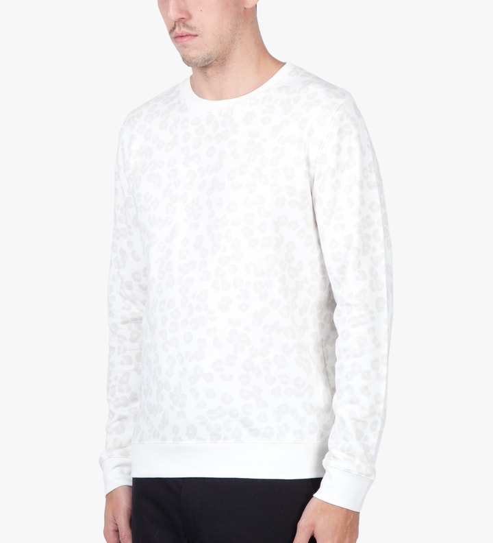White Leopard Print Sweatshirt Placeholder Image