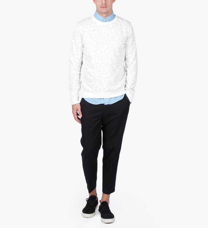 White Leopard Print Sweatshirt Placeholder Image