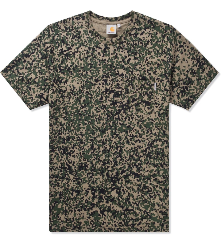 Camo Stain Green S/S Camo Pocket T-Shirt Placeholder Image