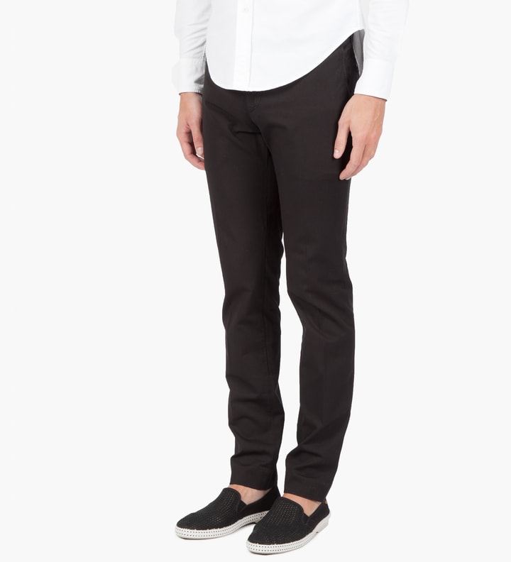 Navy Chino Slim Cotton Twill Trousers Placeholder Image
