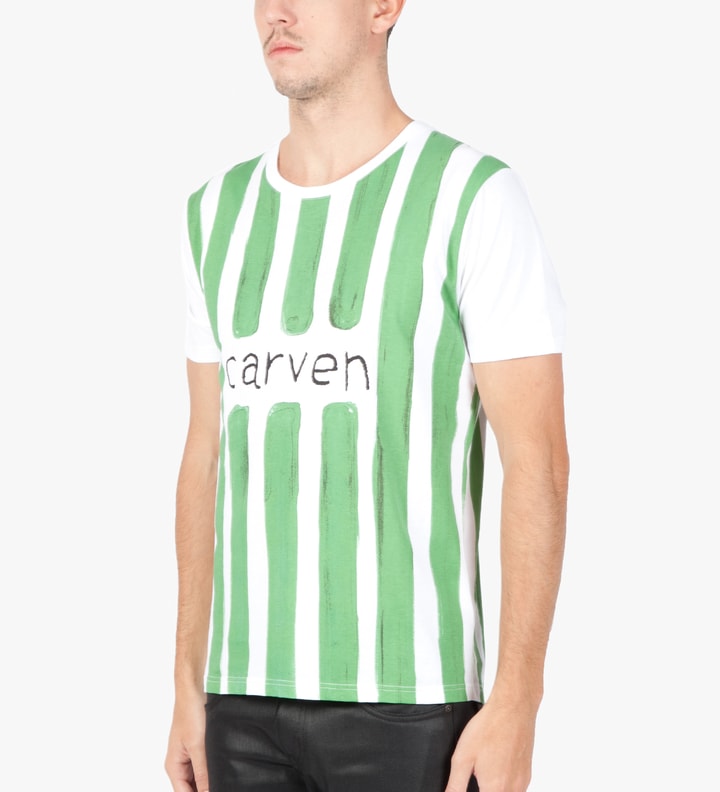 White/Green Watercolor Jersey T-Shirt  Placeholder Image