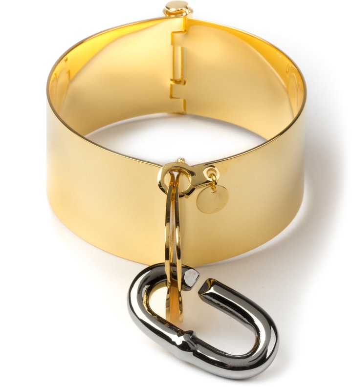 Brass with Gold Plating Chain Link Small Shackle Bracelet Placeholder Image